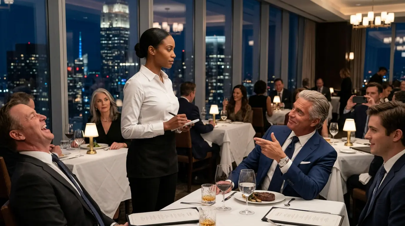 Billionaire Asked Black Waitress for Stock Tips as a Joke — His Jaw Dropped When She Answered