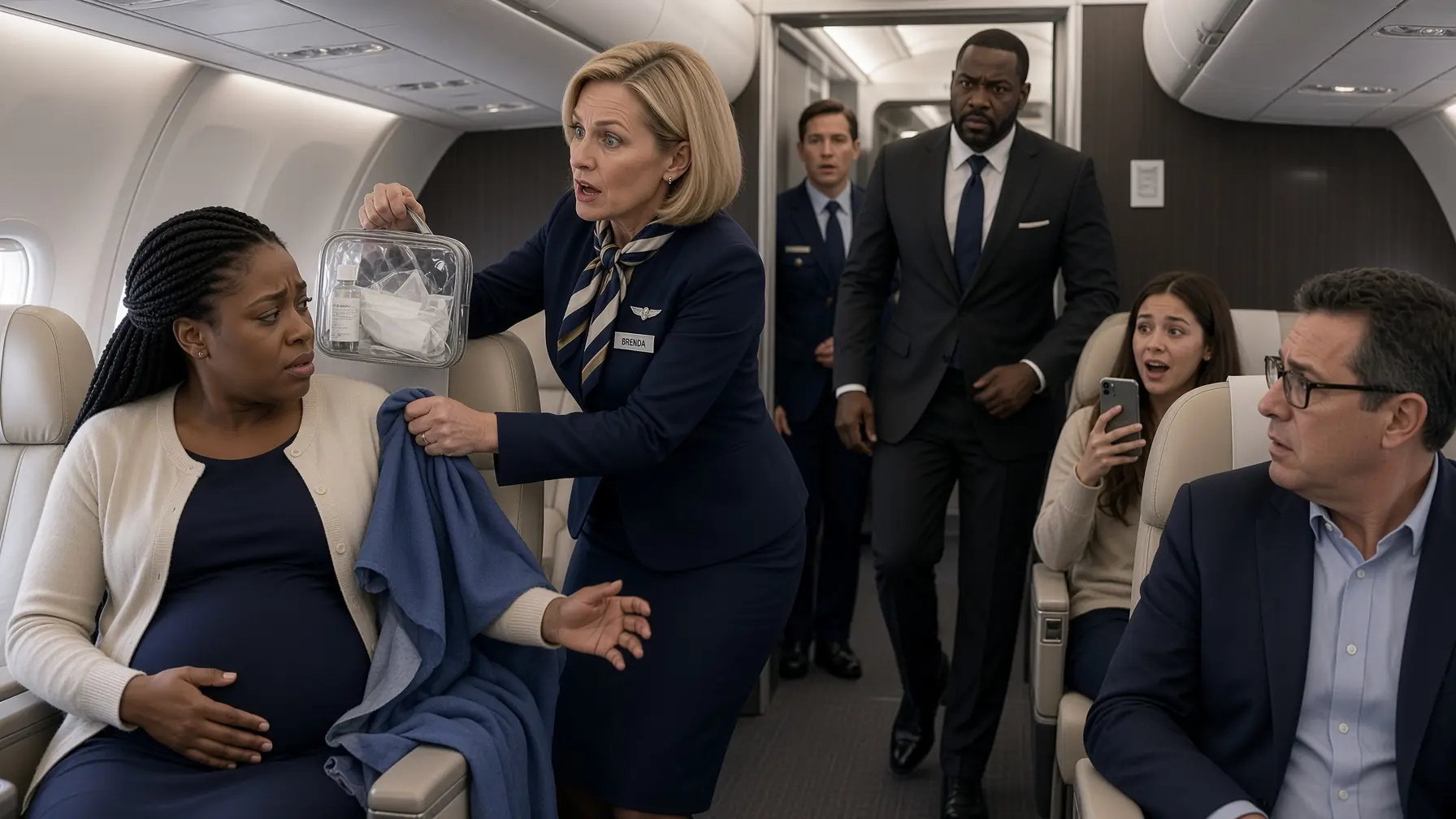 Flight Attendant Ripped a Blanket From a Pregnant Woman in First Class — Then Two Security Officers Stepped Onto the Plane