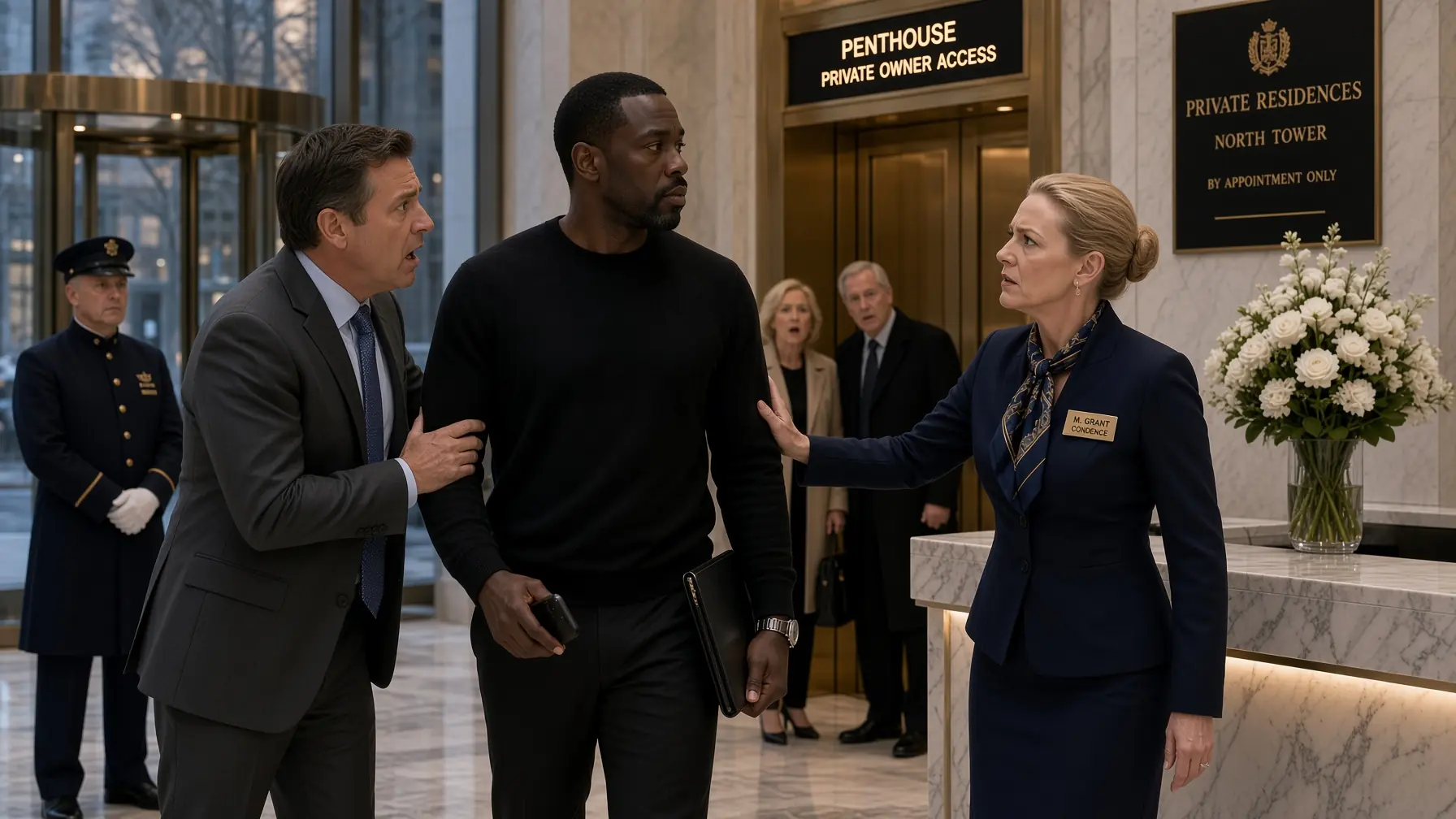 Luxury Concierge Told a Black Man to Use the Service Entrance — Then the Penthouse Elevator Recognized Him