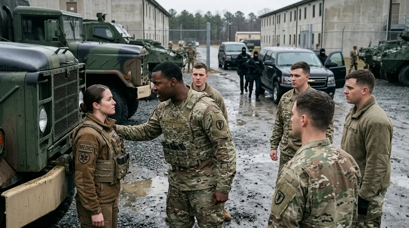 They Shamed the Quiet Female Medic — Then the Black SUVs Arrived and Exposed the Truth Behind Her Identity