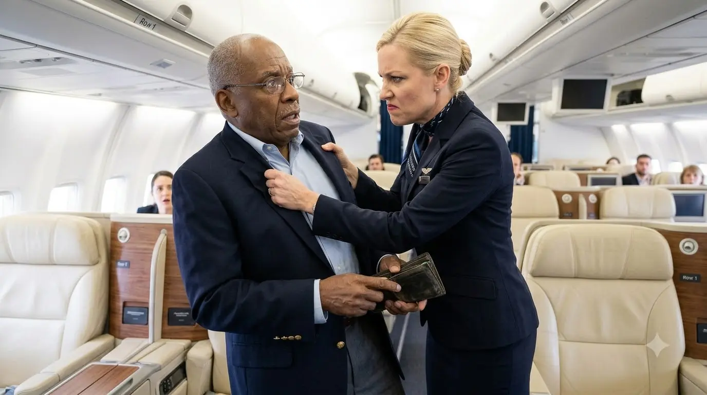 Flight Attendant Slapped an Elderly Man — Then the Captain Recognized His Son in First Class
