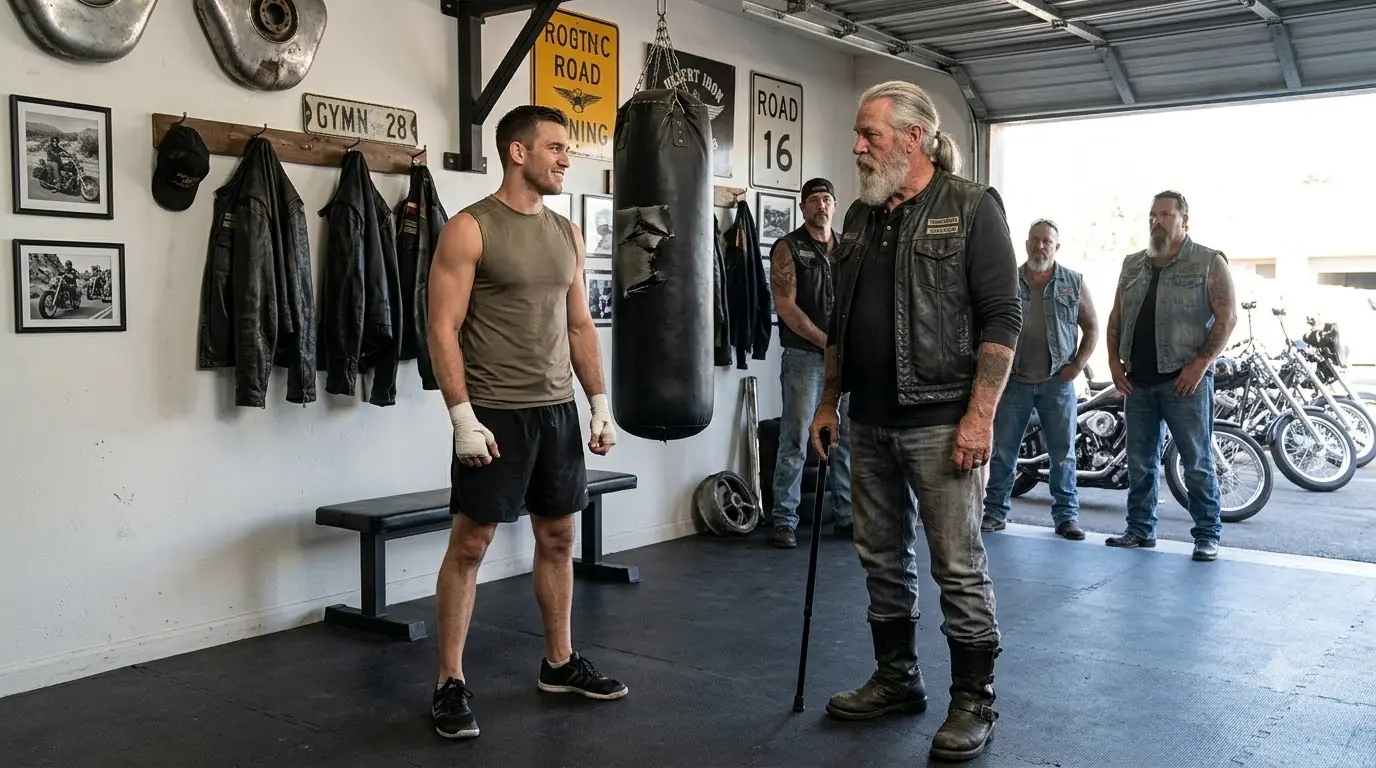 Undefeated MMA Champion Challenged an Old Biker at the Gym — 15 Seconds Later, He Was Humbled
