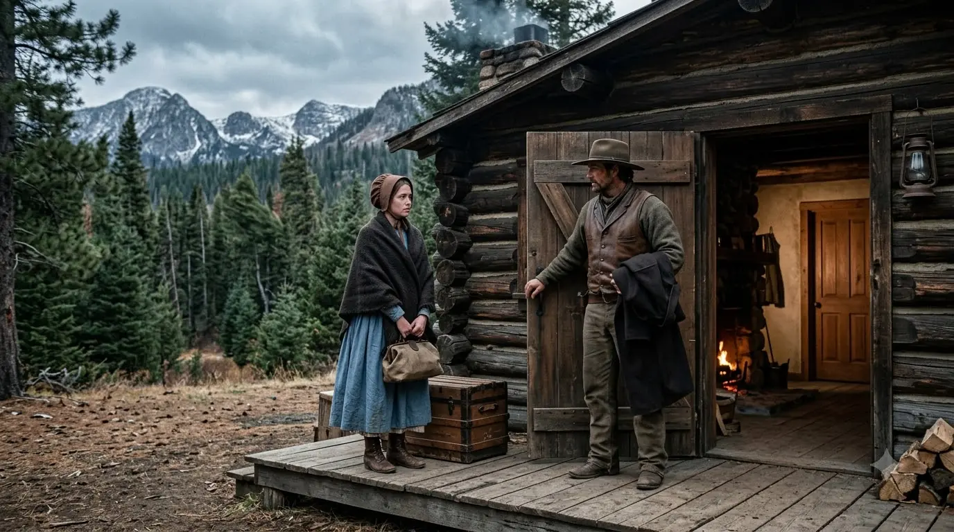 The Arranged Bride Arrived at His Cabin — But the Mountain Man Waited for Her Heart