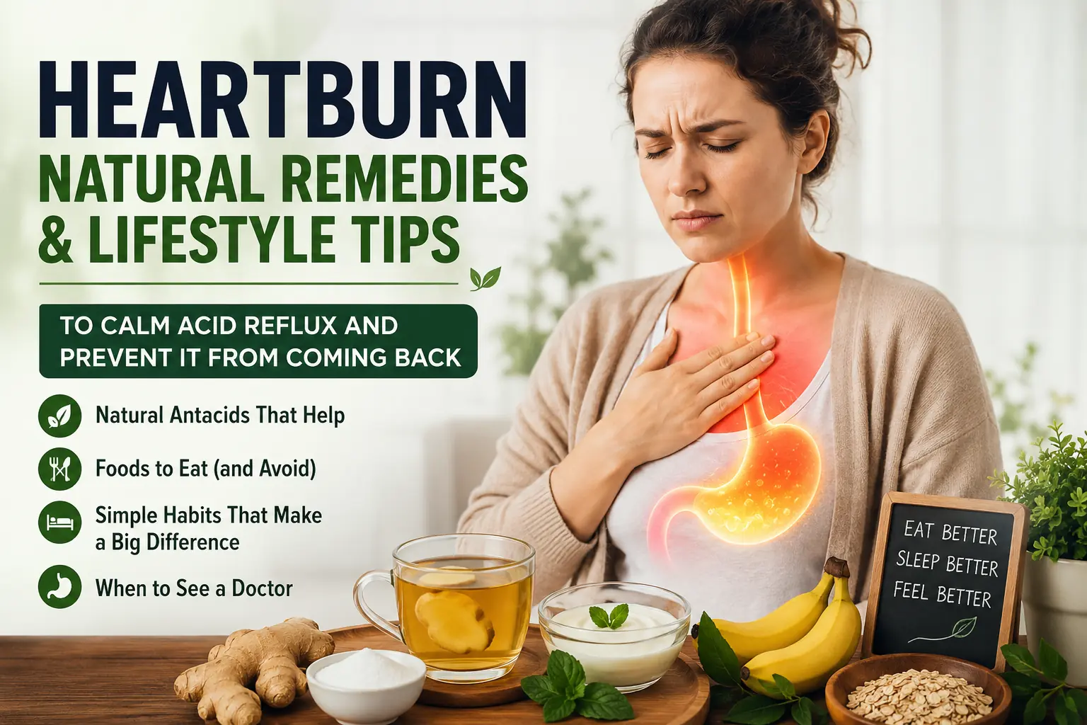 Heartburn and Acid Reflux: Natural Ways to Ease the Burn and Prevent It From Coming Back