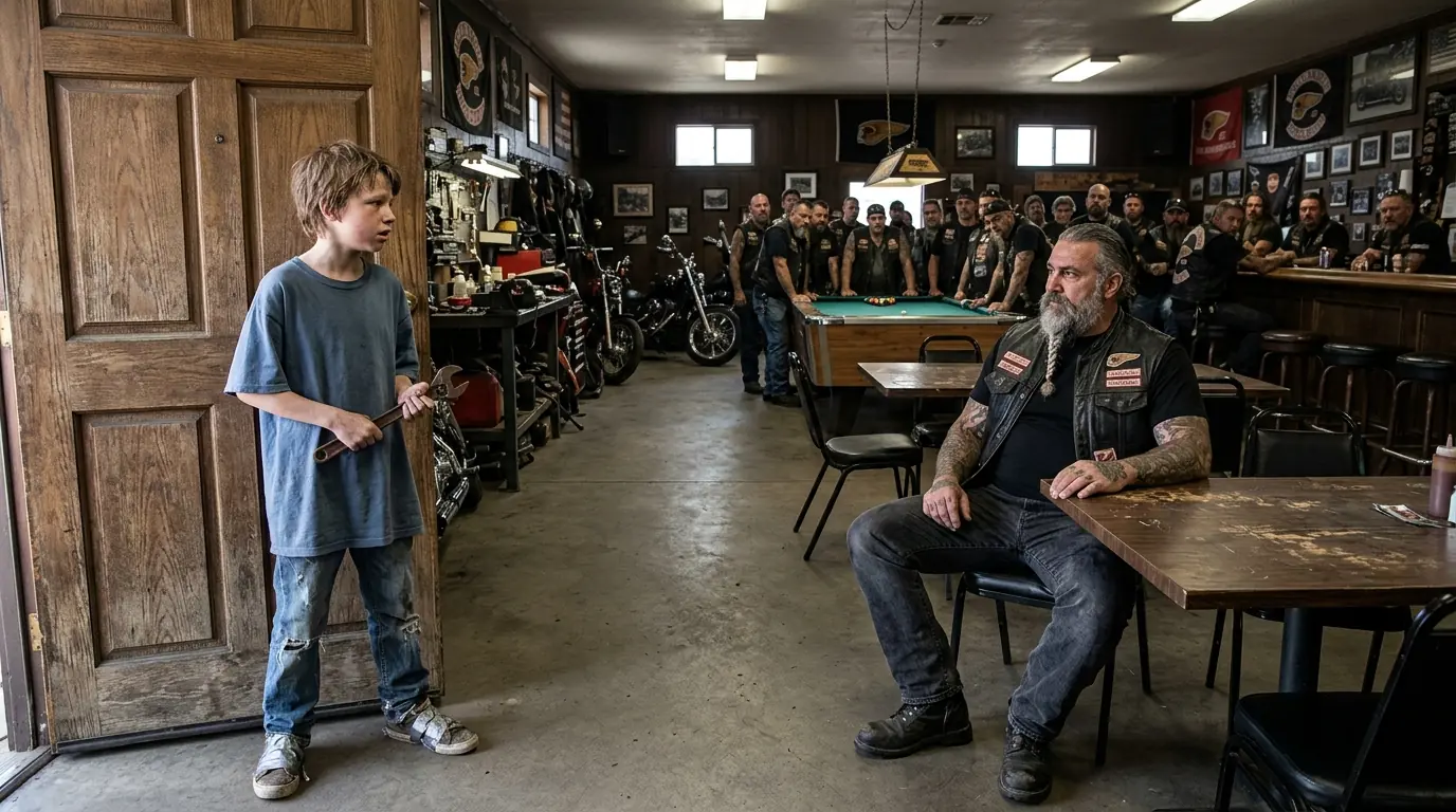 Bruised 9-Year-Old Boy Asked Hells Angels, “Can I Work Here?” — Then They Saw the Handprint on His Face