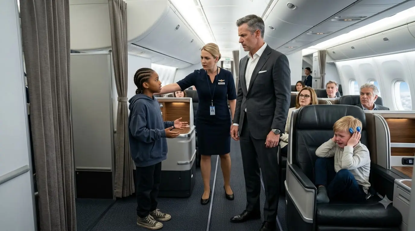 Rich Dad Couldn't Calm His Deaf Son on Flight — Then a Black Stranger's Daughter Said