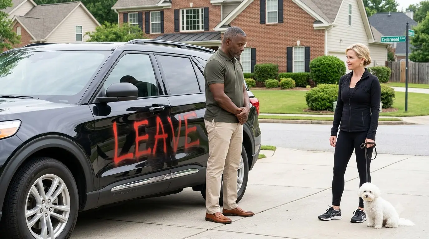 Woman Spray-Painted “LEAVE” on Her Black Neighbor’s Car — Unaware He Was a Federal Judge
