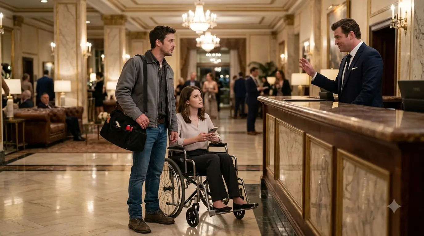 Single Dad Defends a Wheelchair-Bound Woman Turned Away at a Hotel — Not Knowing She Owns the Place