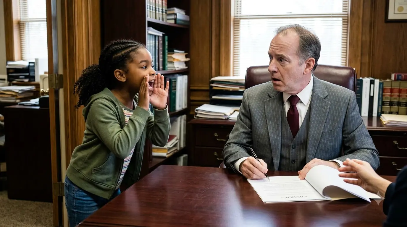 “Don’t Sign That Contract!” the Little Black Girl Shouted — The Lawyer Turned Pale