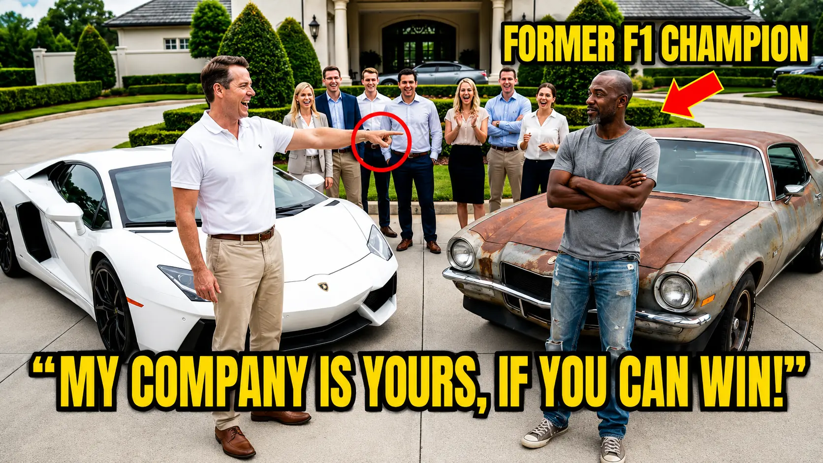 Millionaire Bet His Firm: “Outrun Me With That Junk Car” — Never Knowing the Black Driver Was a Former F1 Champion