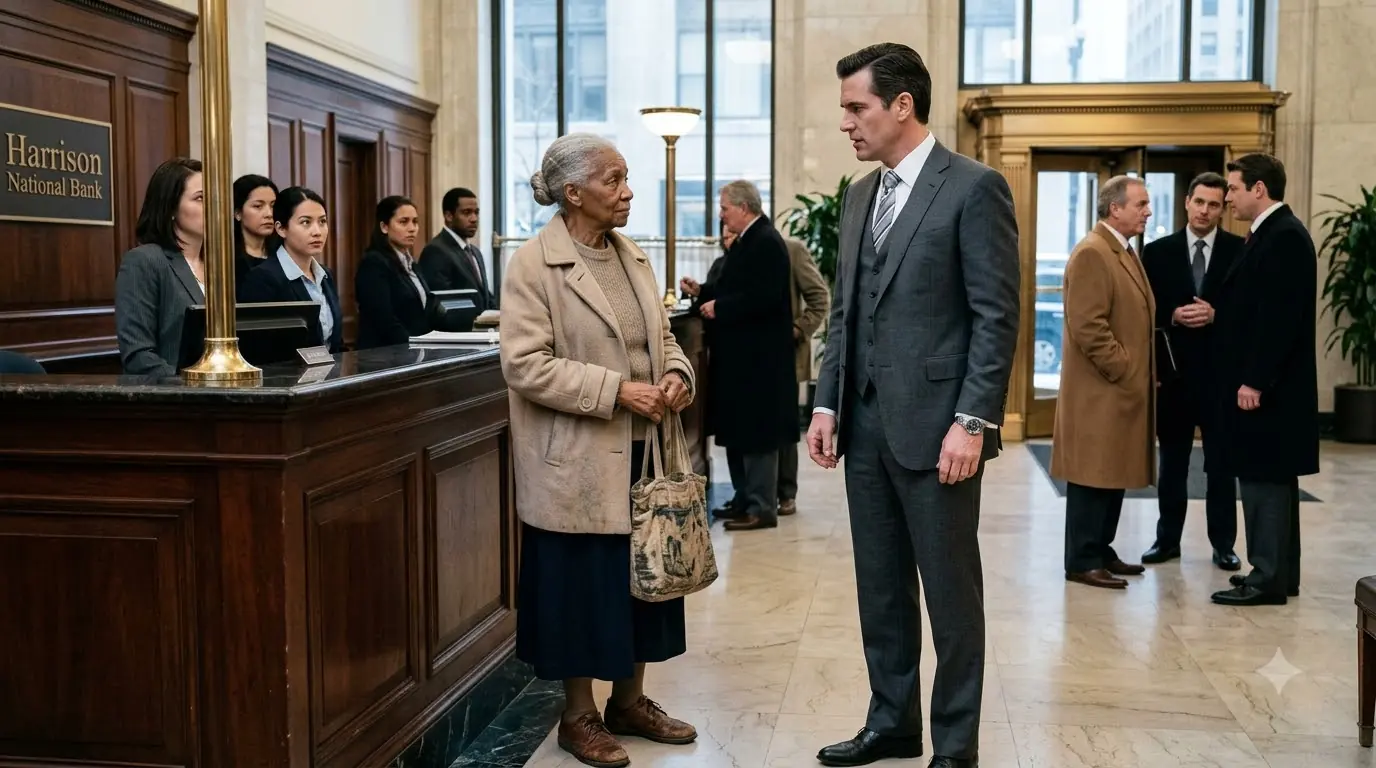 Bank Owner Mocked A Poor Elderly Woman — Until A Single Dad Revealed That She Was A Billionaire