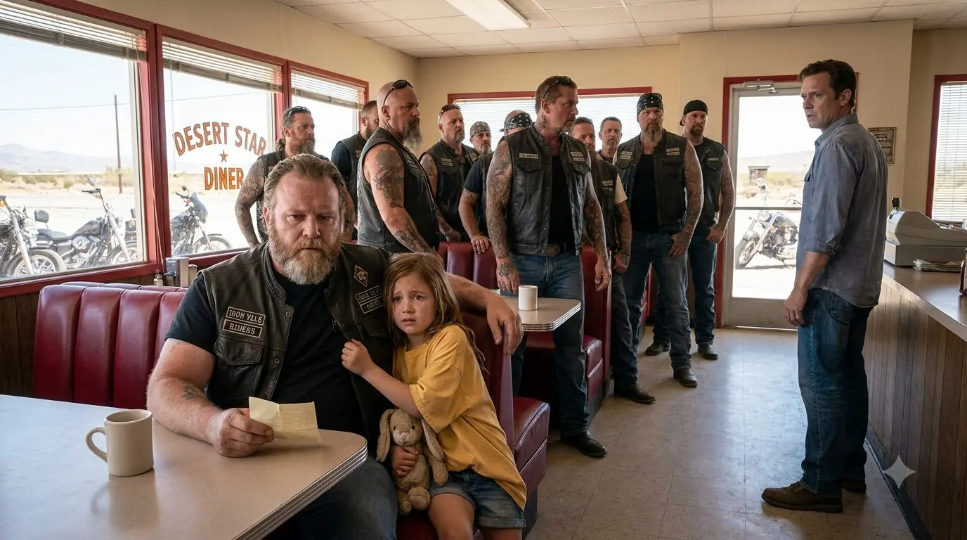 The Little Girl Grabbed a Biker’s Vest and Whispered “That’s Not My Dad” — Then 200 Riders Stood Up