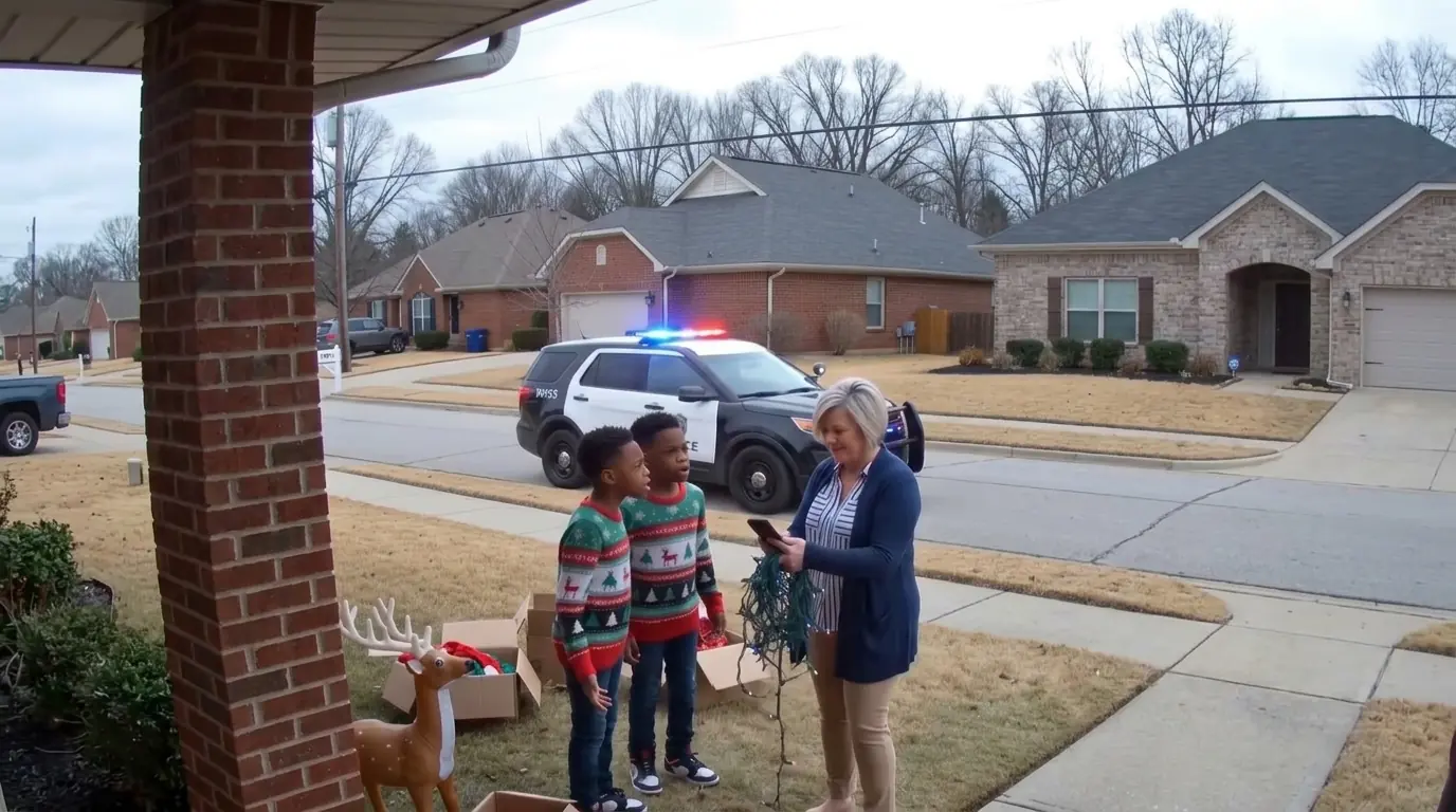She Called Police on Two Black Boys Decorating Their Own House — Then Their Mother Stepped Out of the Car