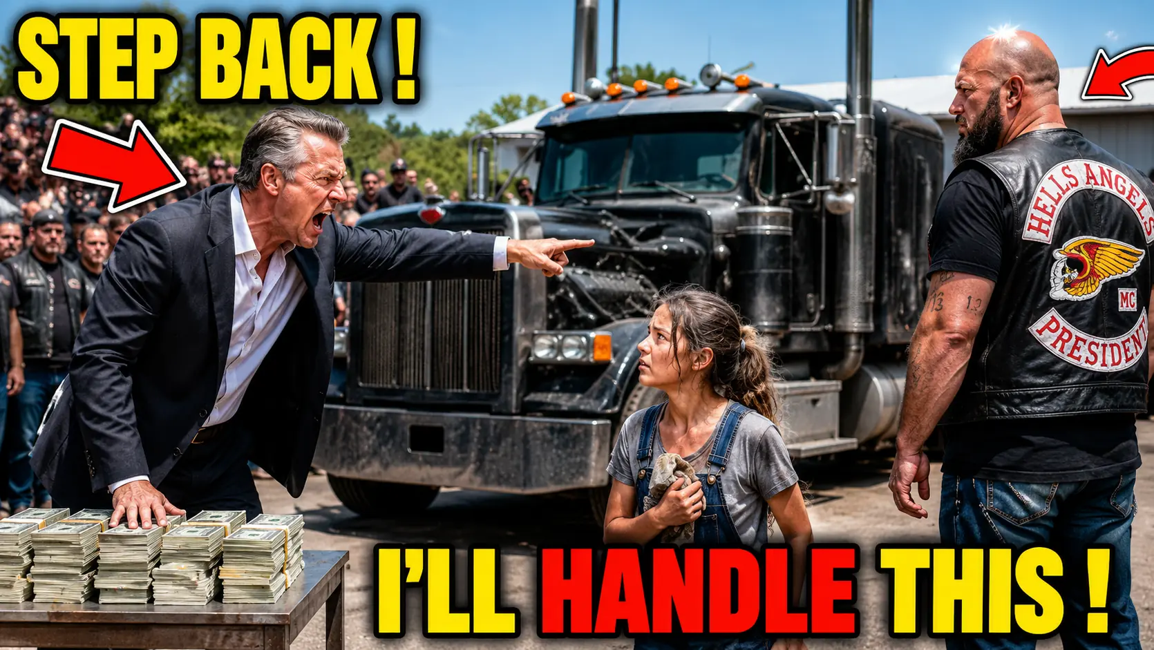 CEO Bets $50K No One Can Fix the Biker’s Truck — Then a Female Janitor Grabs a Wrench: “Give Me 5 Minutes”