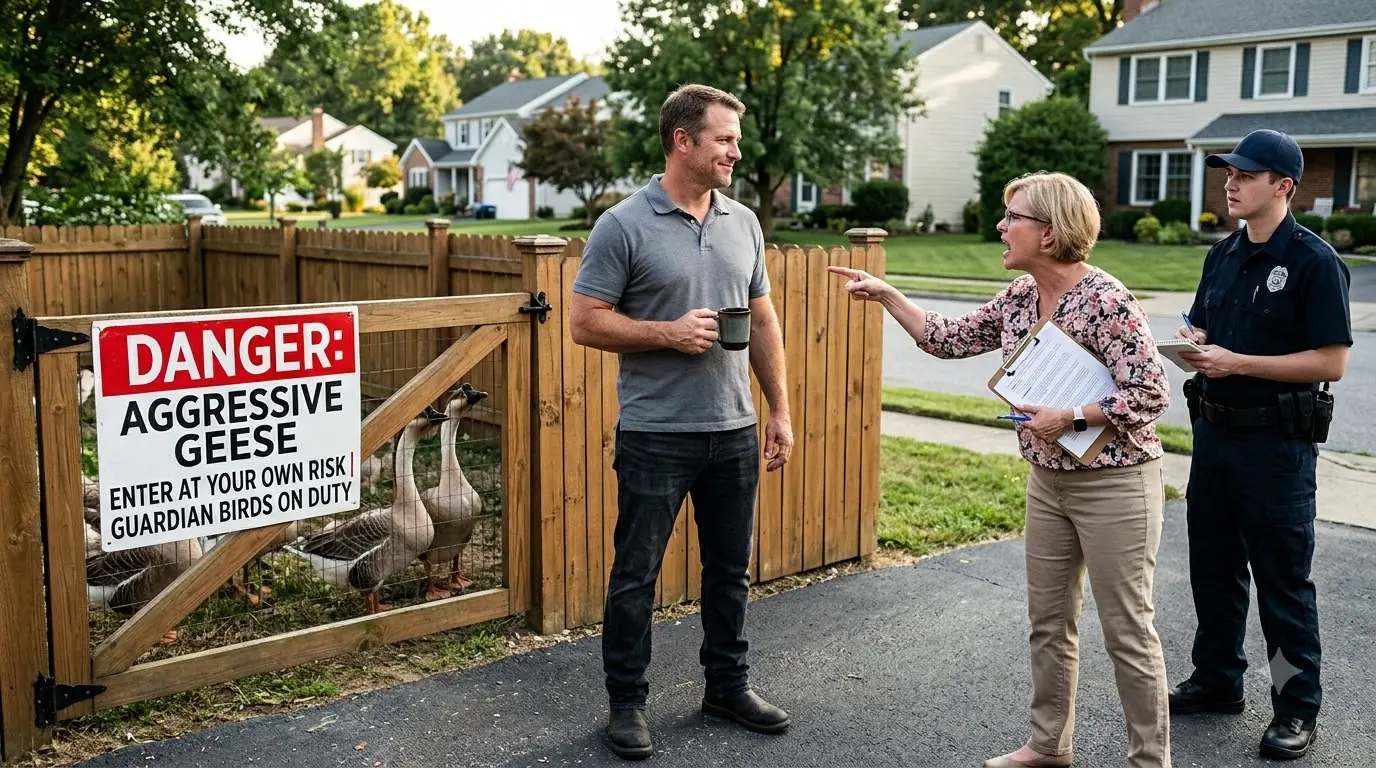 They Demanded Access to My Yard — So I Filled It With Aggressive Geese and Posted Enter at Own Risk