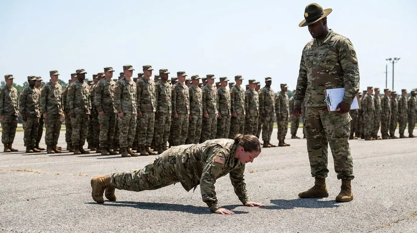 A Female Trainee Was Ordered to Do 300 Push-Ups for One Tiny Mistake — Then 92 Men Dropped Beside Her