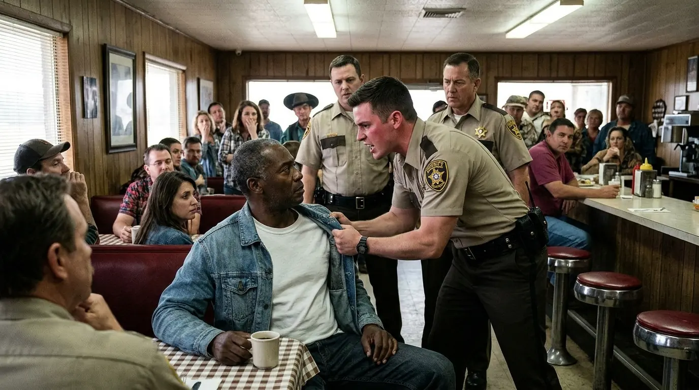 The Deputy Humiliated the Quiet Black Man in a Diner — Then He Put His Hands on Him