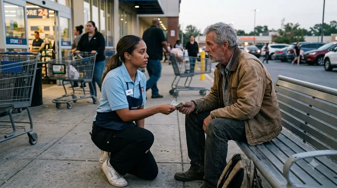 Struggling Girl Gave A Homeless Stranger Her Last $100, Gets Fired — But Then He Came Back As A Billionaire