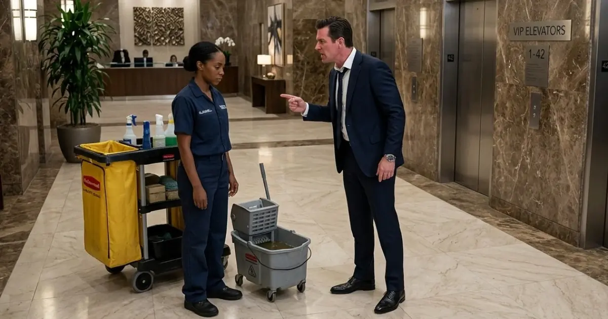 CEO Dumped Dirty Water on a Black Janitor — Then She Walked Into His Board Meeting in a Suit