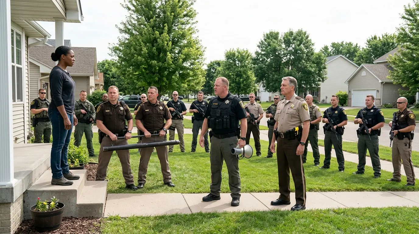 15 Cops Surrounded a Black Woman’s Home — Then She Called the Pentagon