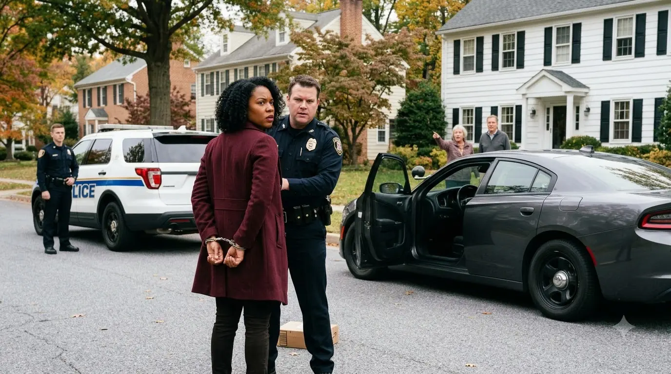 Cops Target A Woman In Her Own Neighborhood — Freeze When Her Husband Arrives