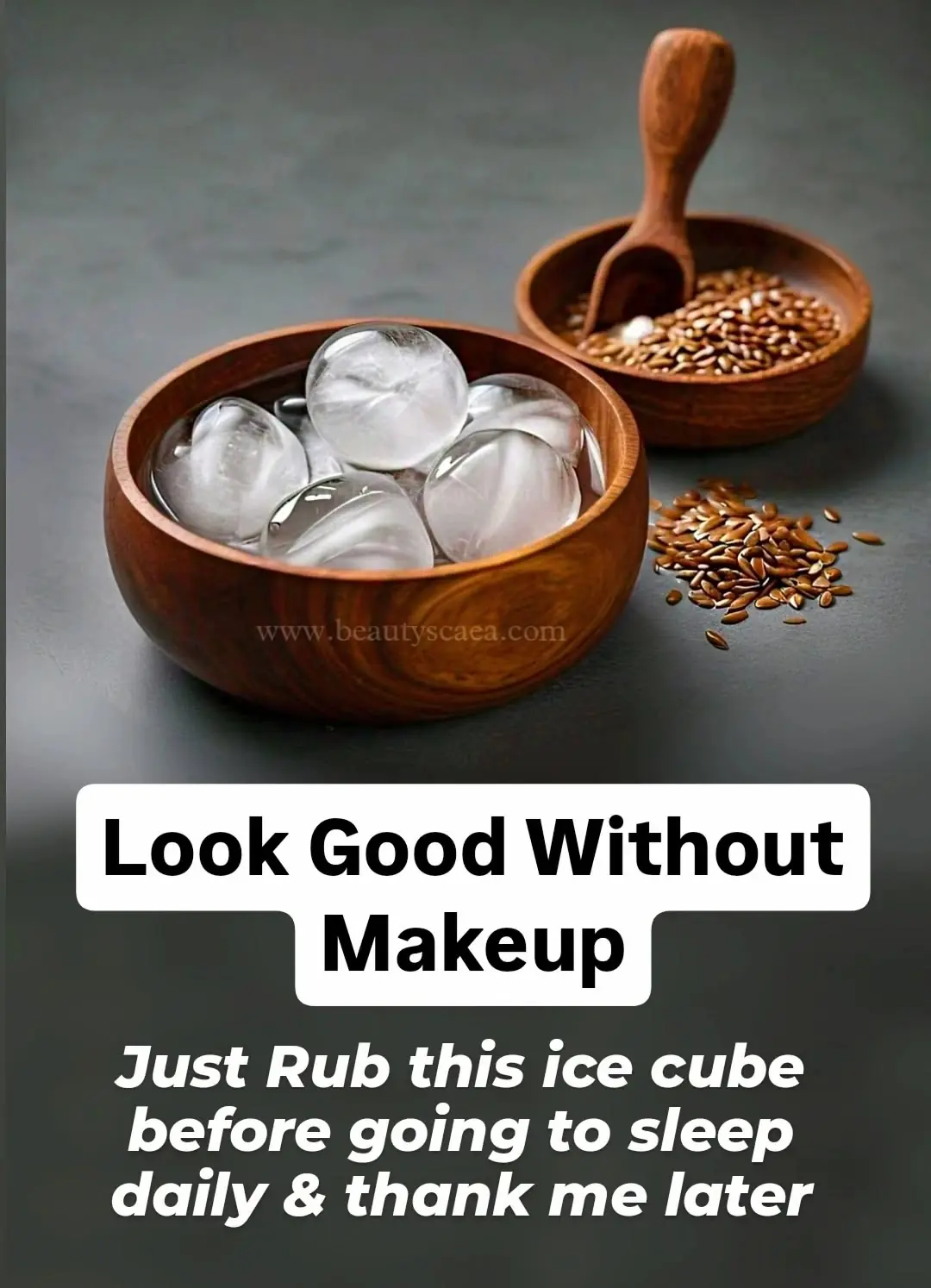 DIY Flaxseed Gel Ice cubes for Clear Skin & Large Pores