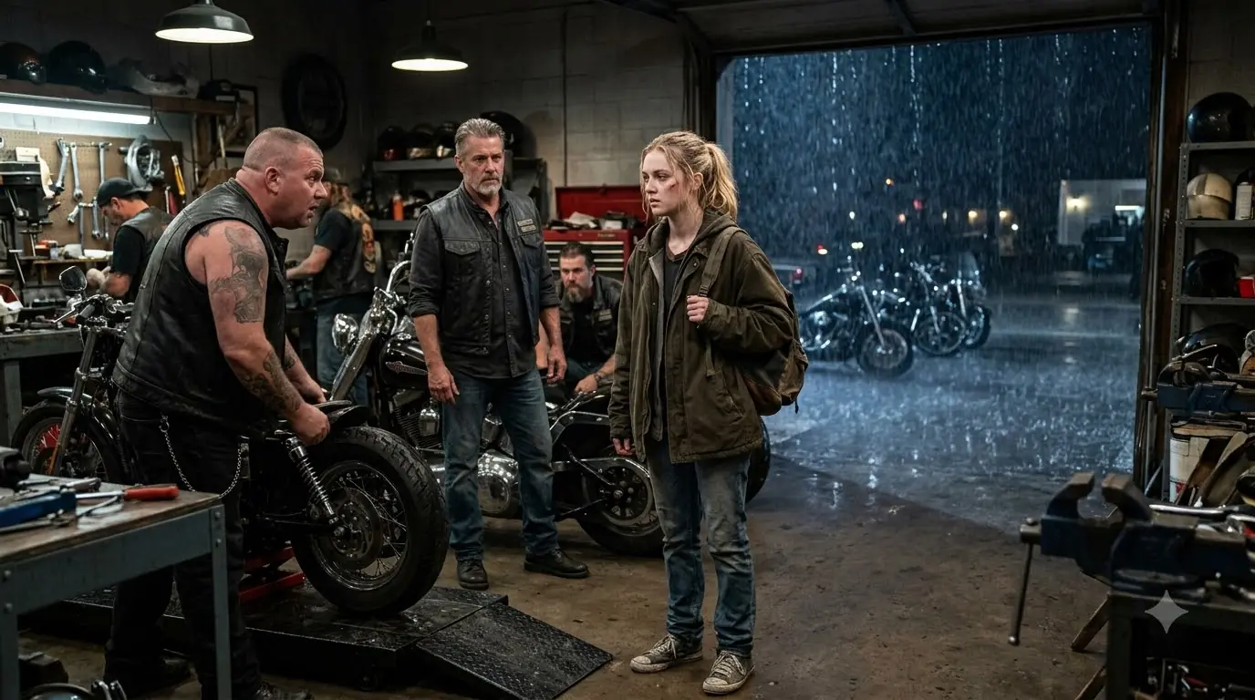 “Can I Work Here?” A 20yo Asked the Bikers — Then They Gave Her A Warm Place To Belong