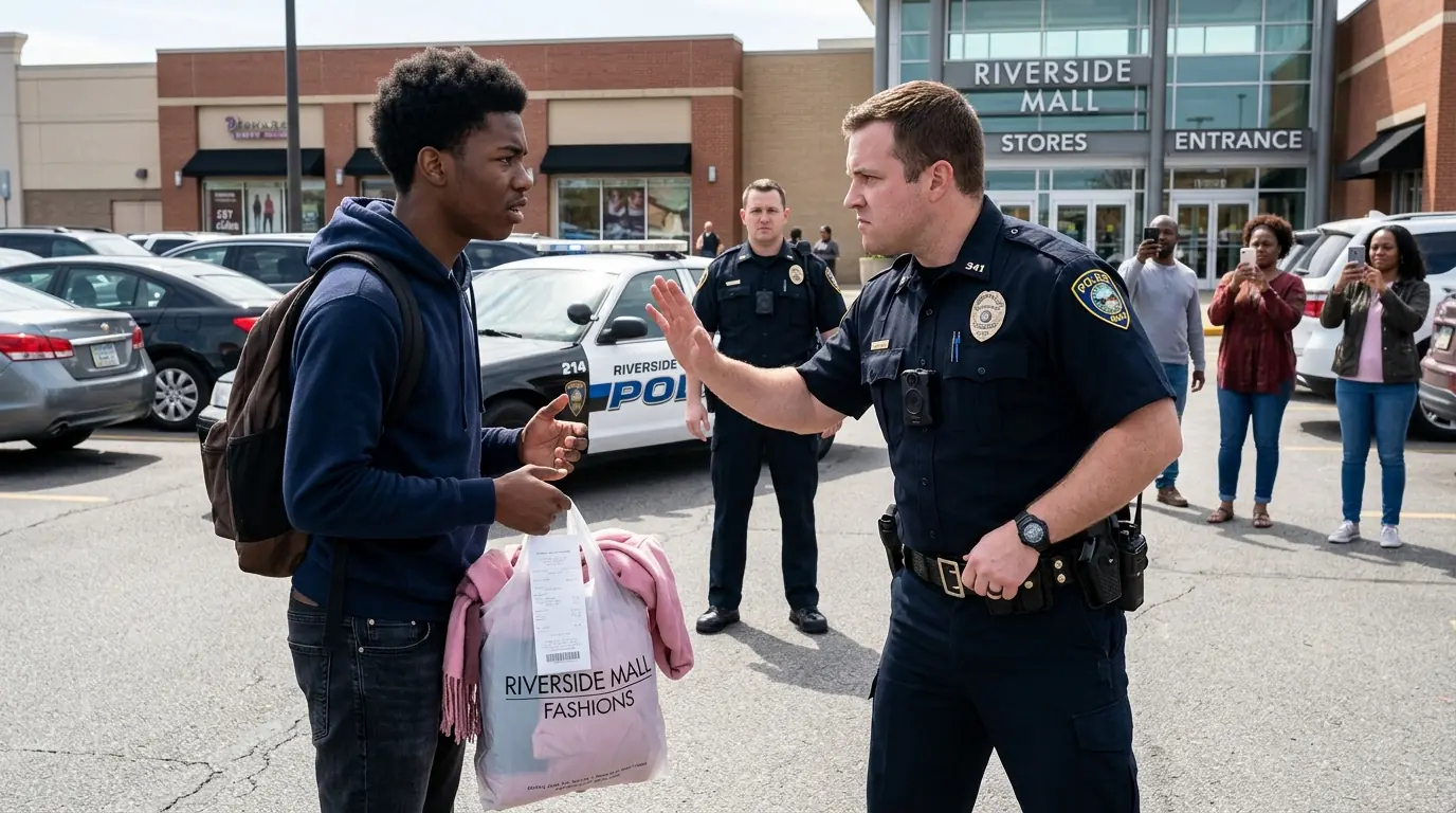 Police Tackle Black Teen Outside Mall — Froze When 10 FBI Agents Surrounded Them