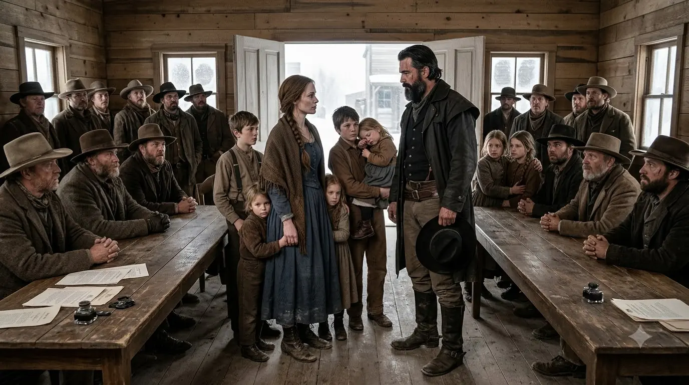A Widow Was Forced to Choose Which of Her 7 Children to Give Away — Then the Coldest Rancher in Dakota Said, “I’ll Take Them All”