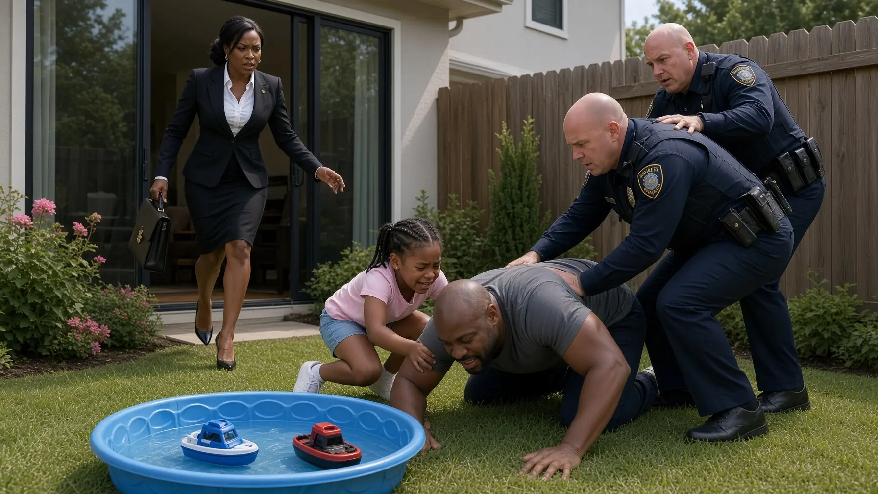 Police Stormed a Black Father and Daughter’s Backyard and Soaked Them With Their Own Hose — Then the Girl’s Mother Came Home