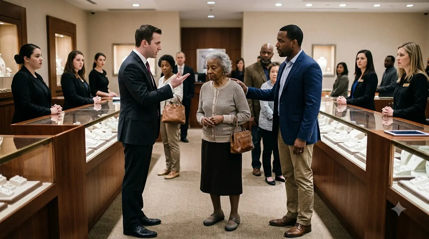 Manager Humiliates an Elderly Black Woman — Her Son Says Who She Is, Then the Room Goes Silent