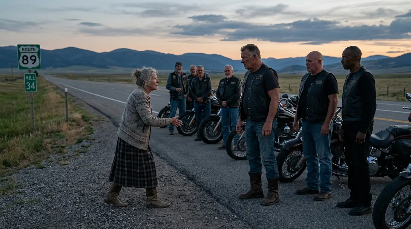 Blind Elderly Woman Warned 7 Hells Angels, “It’s a Trap!” — They Rode Toward Her Anyway