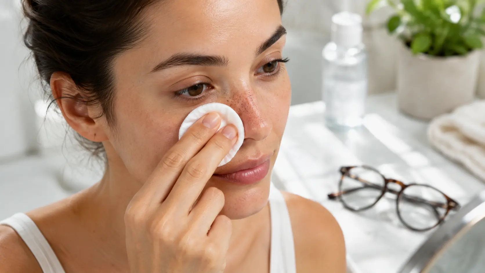 Bumpy Nose Bridge From Sweat and Sunglasses? This Simple Cleaning Trick May Help