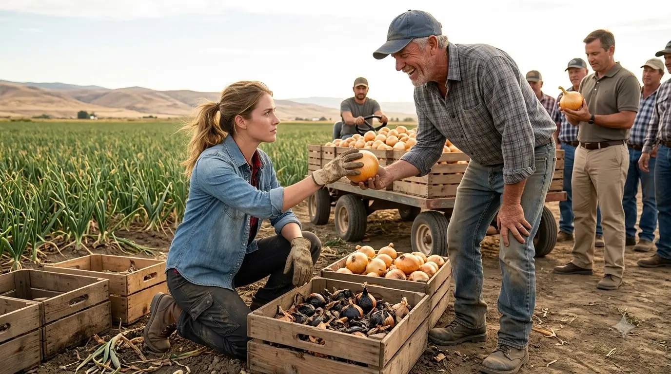 She Paid $80 for 250 Pounds of Frost-Damaged Onion Sets Everyone Called Worthless — Then Her August Harvest Beat the Valley’s Best Field by 23%
