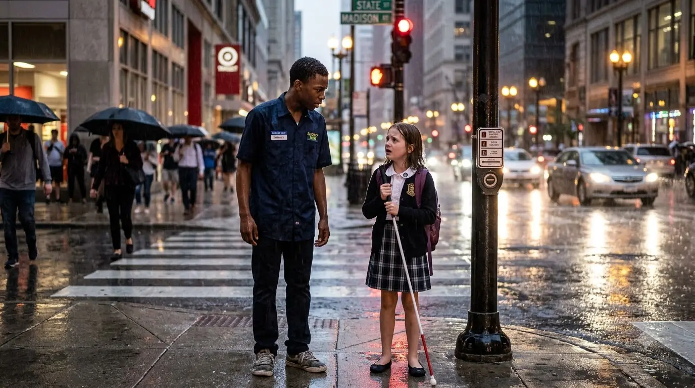 Everyone Ignored the Lost Blind Girl — Until a Poor Black Teen Spent His Last $3.50 to Help Her