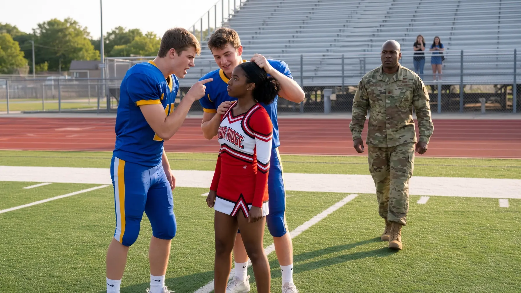 Bullies Cornered The New Black Cheerleader — Then The Man Who Raised Her Arrived