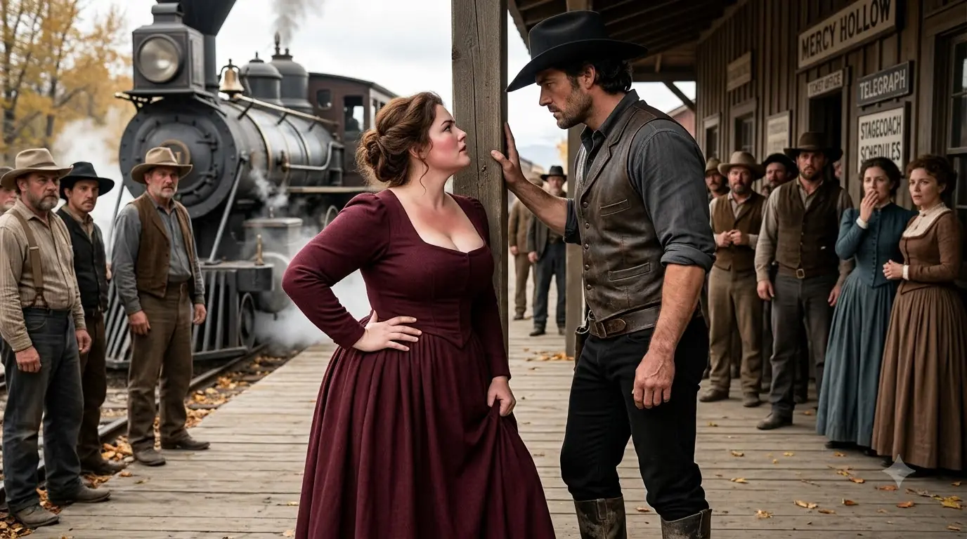 They Sent a Plus-Size Widow to the Coldest Rancher as a Cruel Joke — Then He Asked Her to Supper in Front of the Whole Town