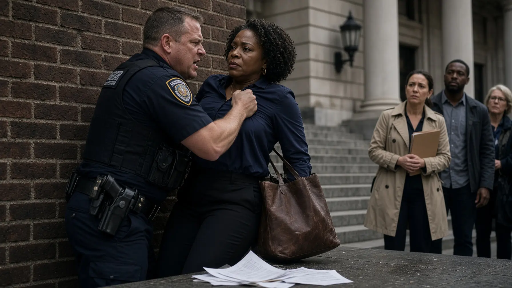 The Officer Grabbed a Black Woman by the Collar — Then One Small Detail Made Everyone Freeze