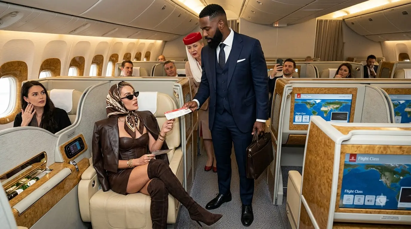 A Rich Woman Stole a CEO’s Emirates First-Class Seat — Then Froze When He Said, “I Own Your Company”