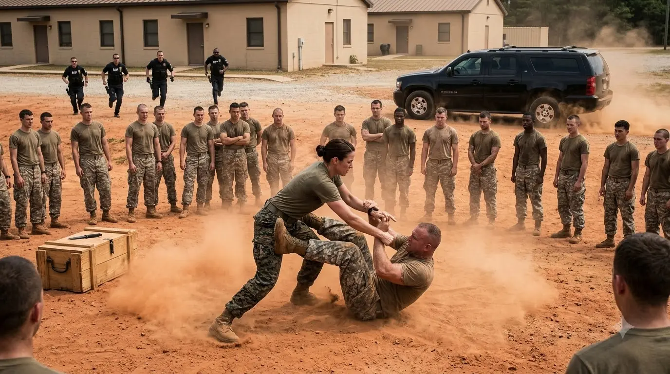 An Arrogant Instructor Tried to Shame the Quiet Woman in Front of His Trainees — Then the Center Director Revealed Who She Really Was
