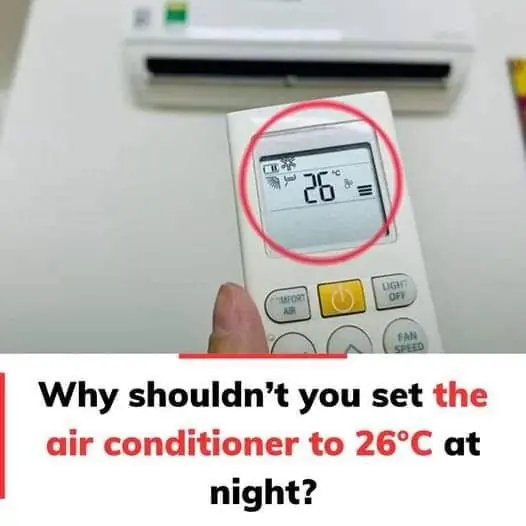 Setting Your AC to 26°C at Night Might Not Be the Best Idea