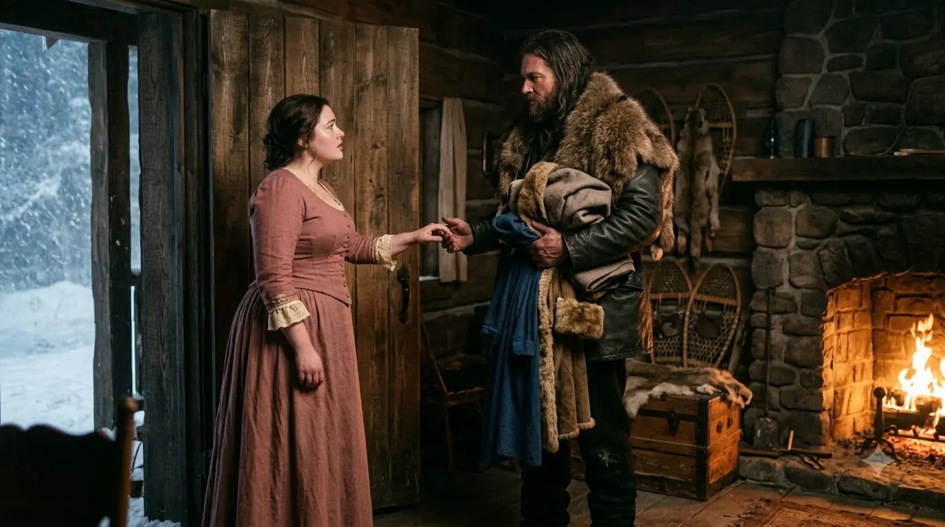 The Valley Sold the Plus-Size Bride to a Feared Mountain Trapper — Then He Gave Her the First Choice of Her Life
