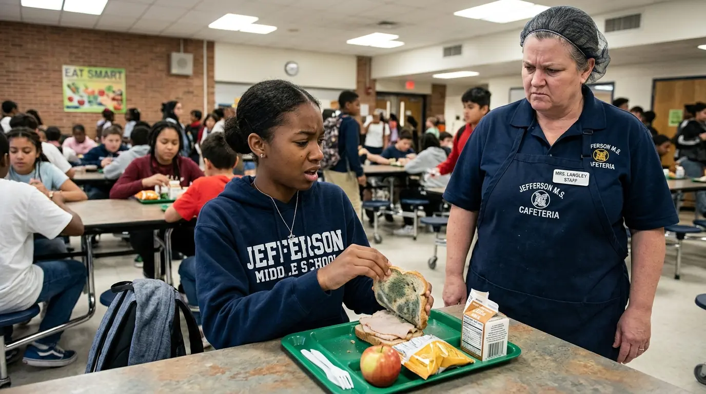 Lunch Lady Served a Black Girl Moldy Food — Then the Girl Hid a Camera and Found the Secret Freezer