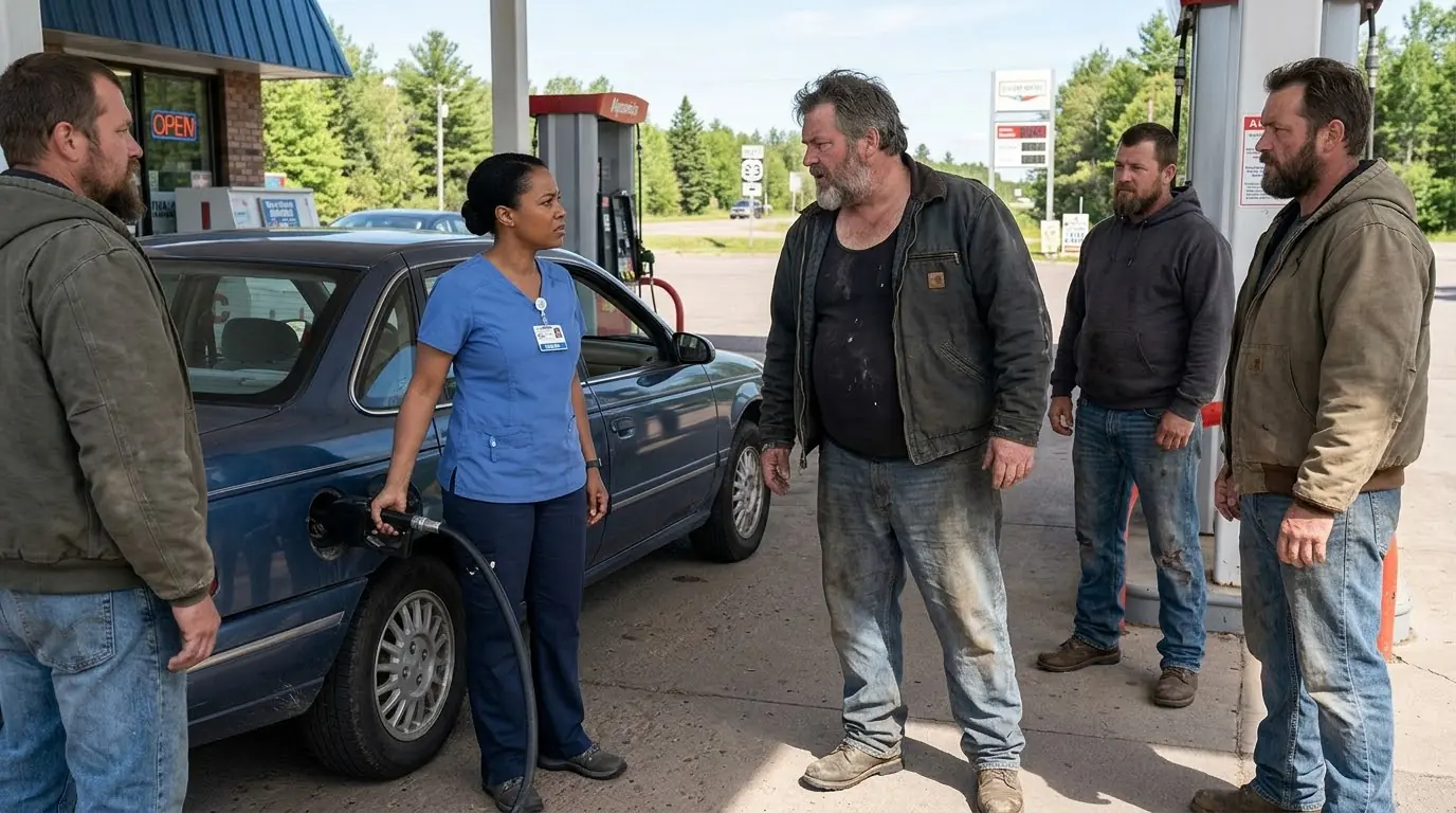 Racist Gang Target Black Woman at Gas Station—Then a Hells Angel Steps Off His Bike