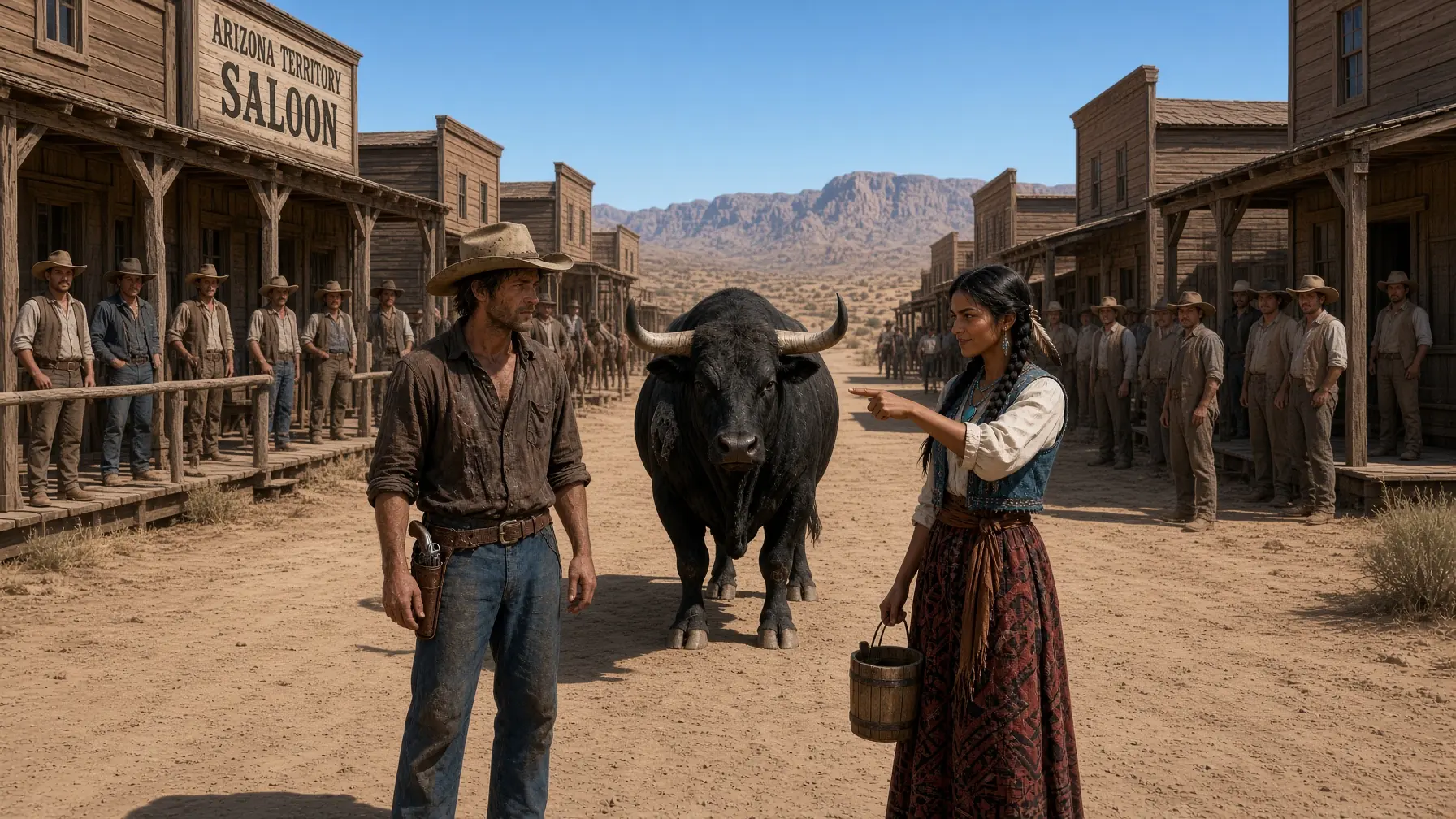 “Tame the Bull and I’ll Marry You,” the Apache Woman Said… What the Cowboy Did Next Shocked Everyone