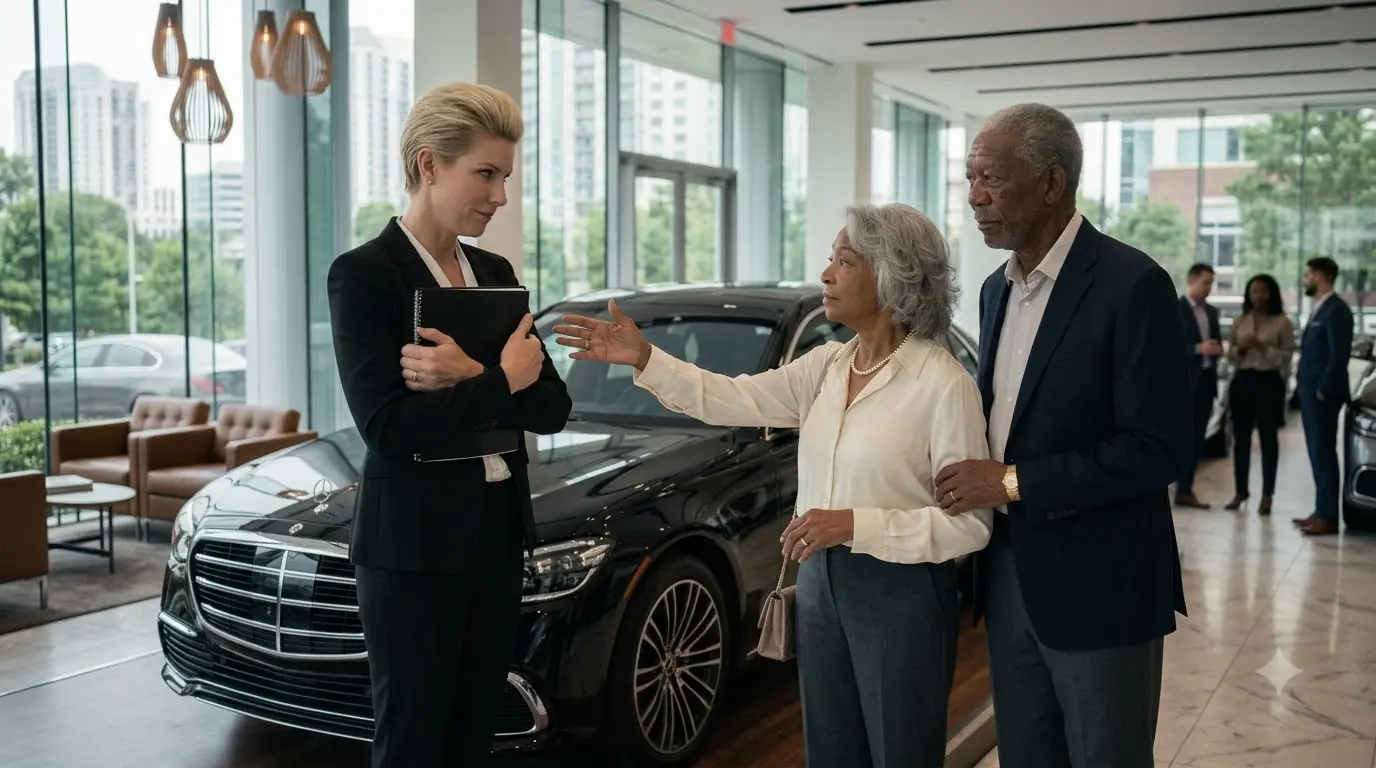 She Mocked An Elderly Couple In A Showroom — Then They Bought The Most Expensive Car On The Lot