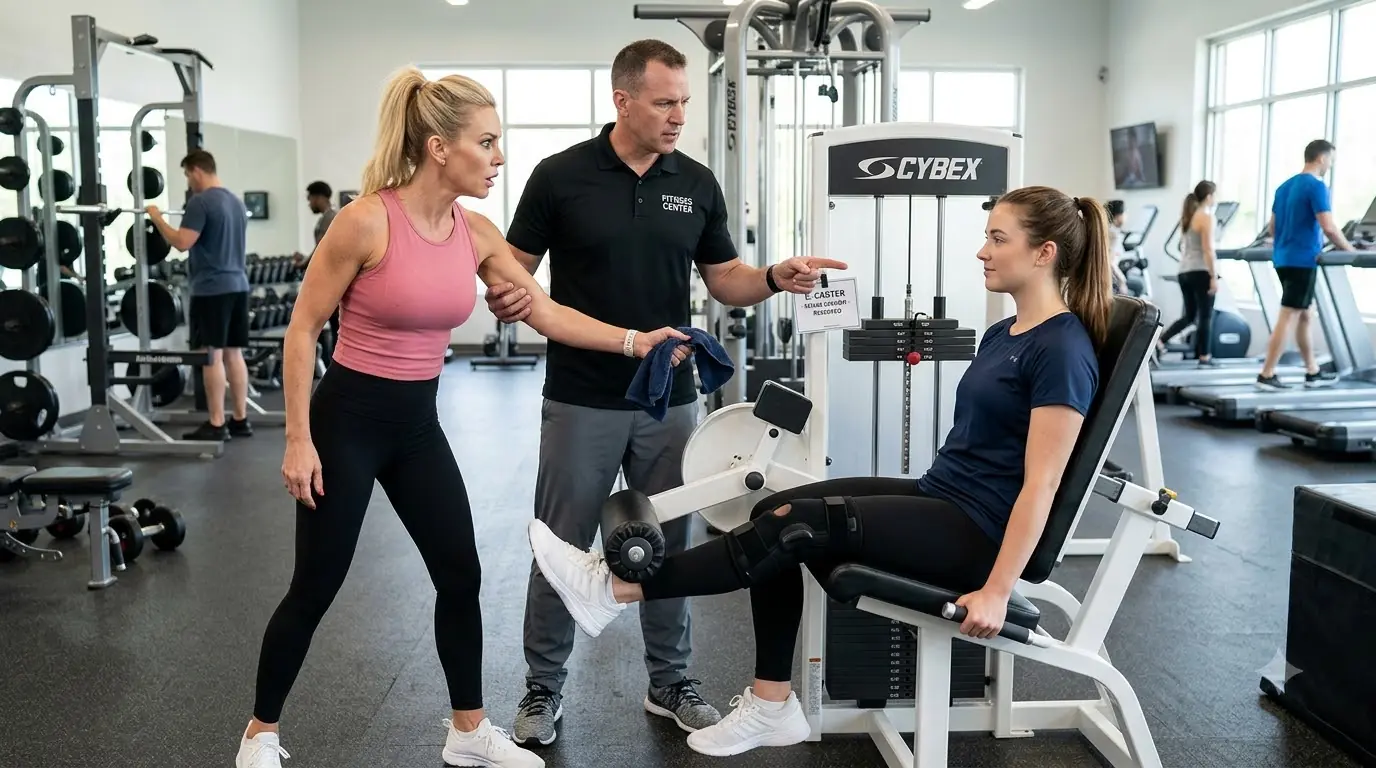 She Tried to Throw a Girl Recovering From Knee Surgery Off the Machine — Then the Gym Manager Revealed Who Was Actually Leaving