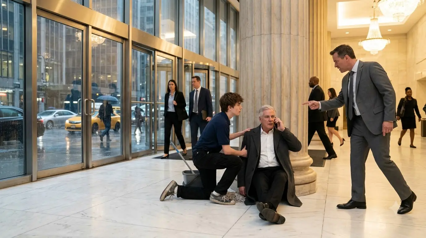 A 17-Year-Old Janitor Was Fired for Helping a Stranger in the Lobby — Then the Man Stopped a Billion-Dollar Board Vote
