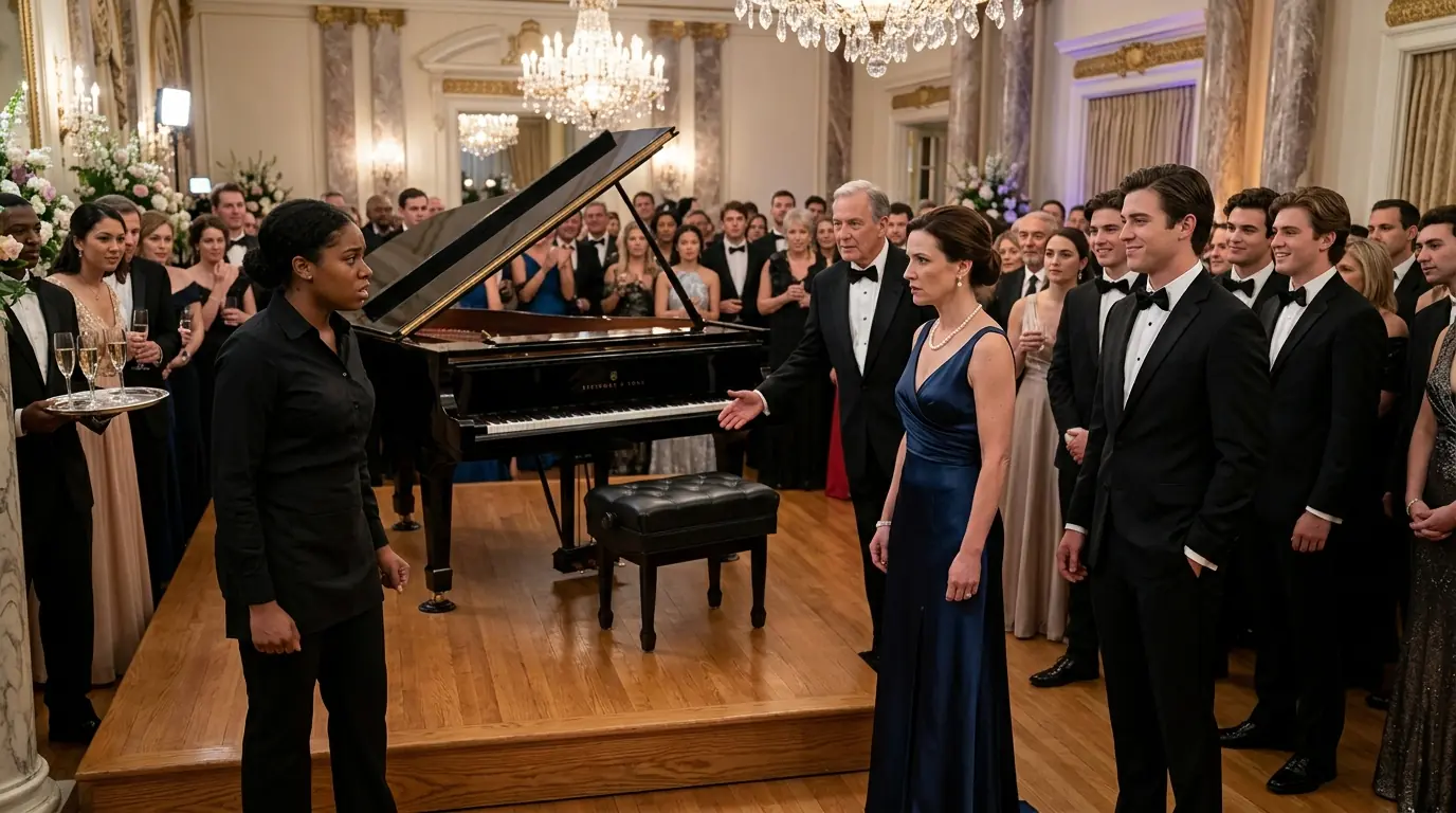 Billionaire Thought She Was Just a Maid’s Kid — Then She Hit the Piano and Shook the House