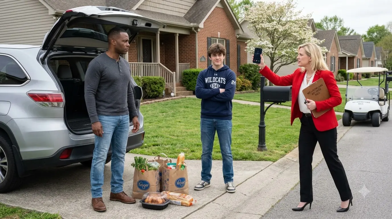 HOA Karen Called Cops After Her Son Demanded My Groceries — Didn’t Know Who I Was